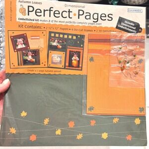 Colorbok Dimensional Perfect Pages Scrapbook 2‎ Kits 12x12 Autumn Halloween